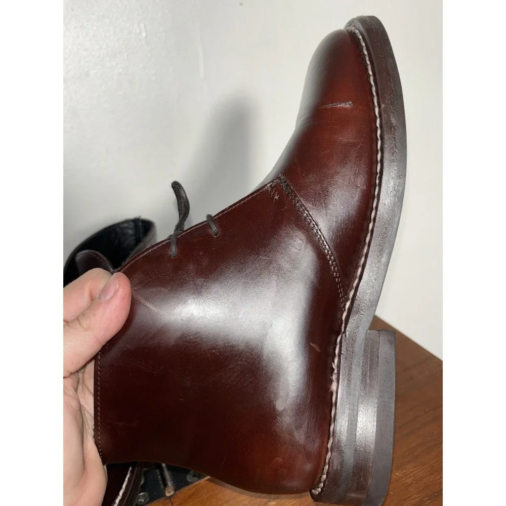Thursday Boot Co. Everyday Scout Chukka Boots Brown Leather Mens Sz 6.5 Handmade